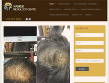 Tablet Screenshot of hairlosscentreandsalon.com